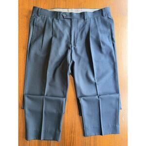 Lauren Ralph Lauren Men's Dark Blue Pleated Dress Pants - Size 36x30